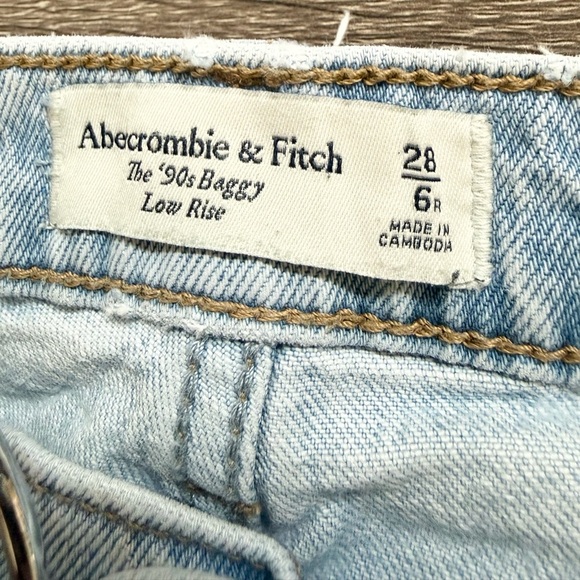 Abercrombie & Fitch Low Rise 90s Baggy Jean | Size 28 / 6 Regular - Picture 12 of 12